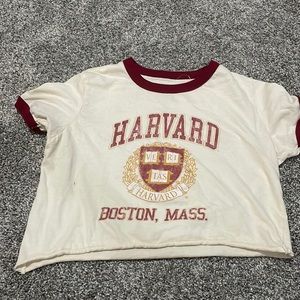 Harvard forever 21 crop top